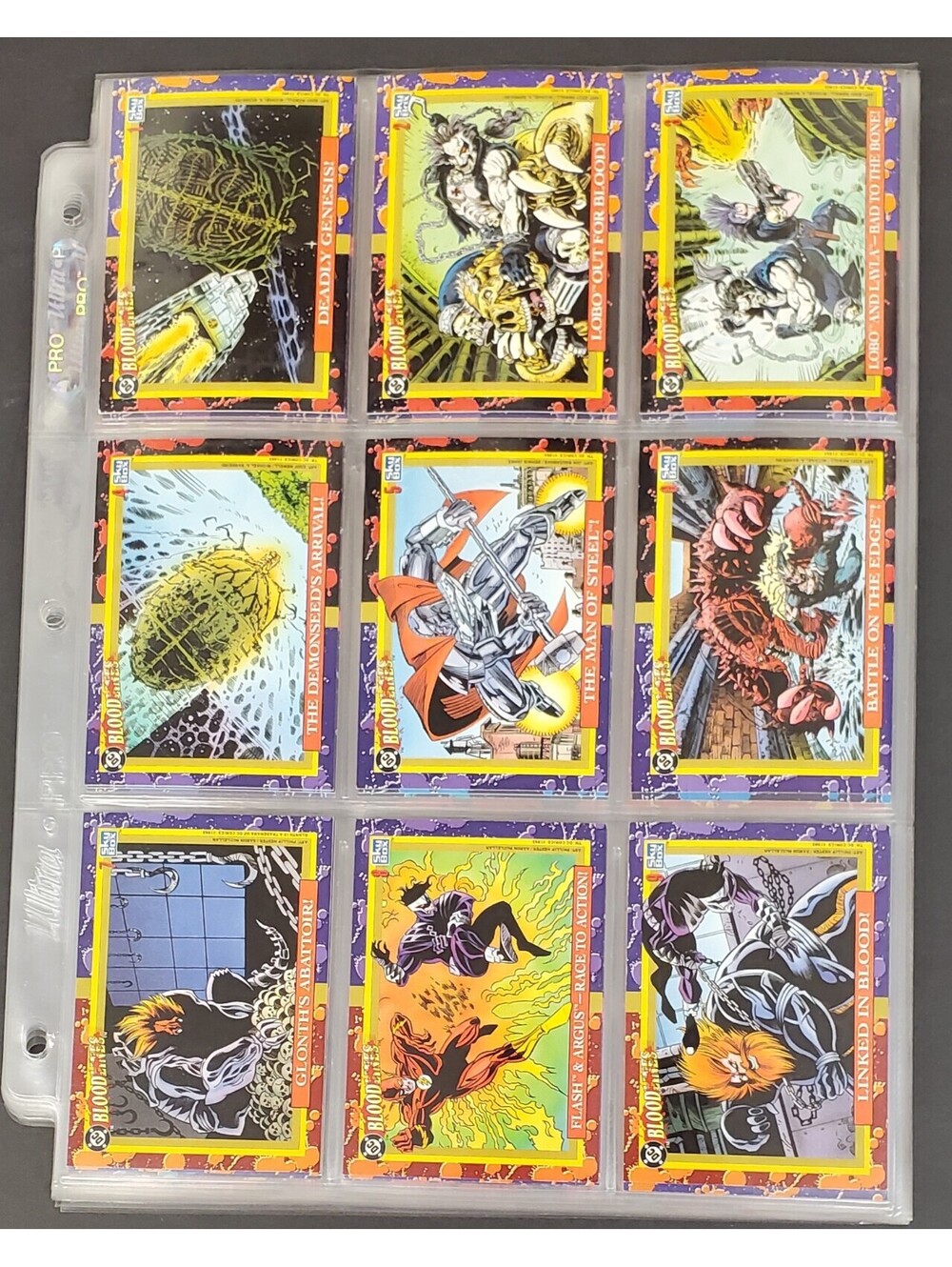 DC Comics Bloodlines Trading Card In Protective Sleeves VG 81Pcs